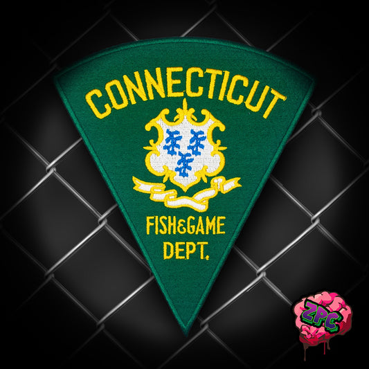 CT - Connecticut Encon Police- Fish & Game Department 3rd Issue (Green)