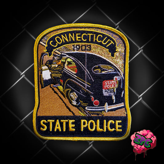 CSP - Connecticut State Police Heritage Patch- "1945 Saturday Evening Post"