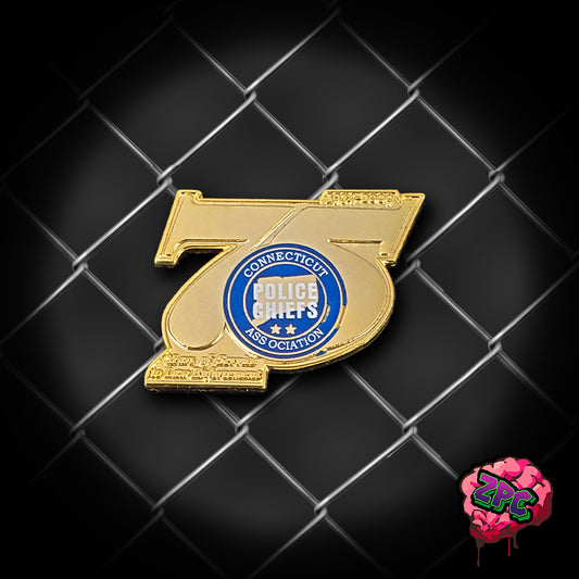 CT- CPCA- 75th Anniversary Pin - Connecticut Police Chiefs Association