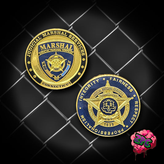 CT- CONNECTICUT STATE JUDICIAL MARSHAL - CHALLENGE COIN