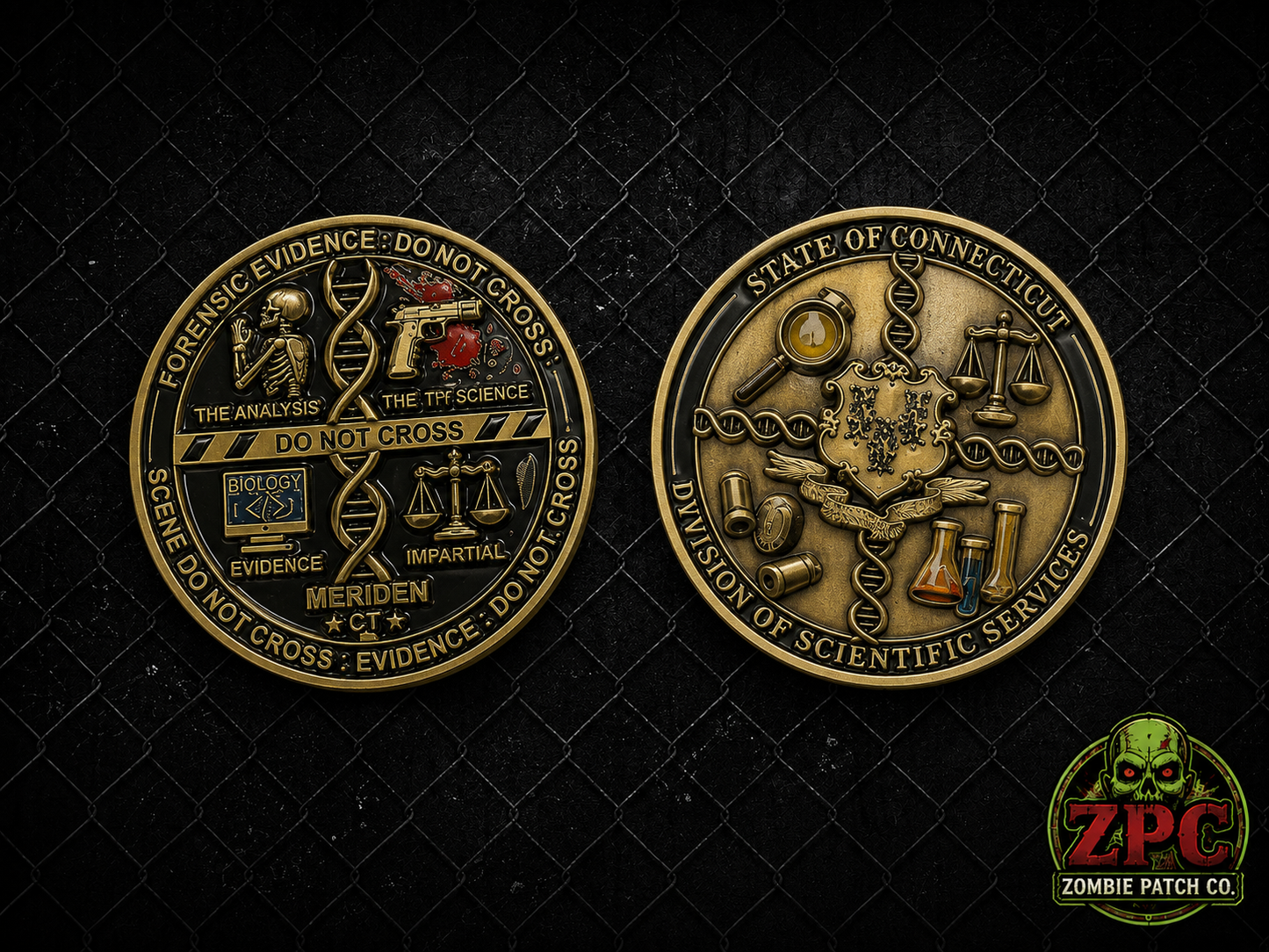 CSP CONNECTICUT STATE POLICE FORESIC LAB CHALLENGE COIN