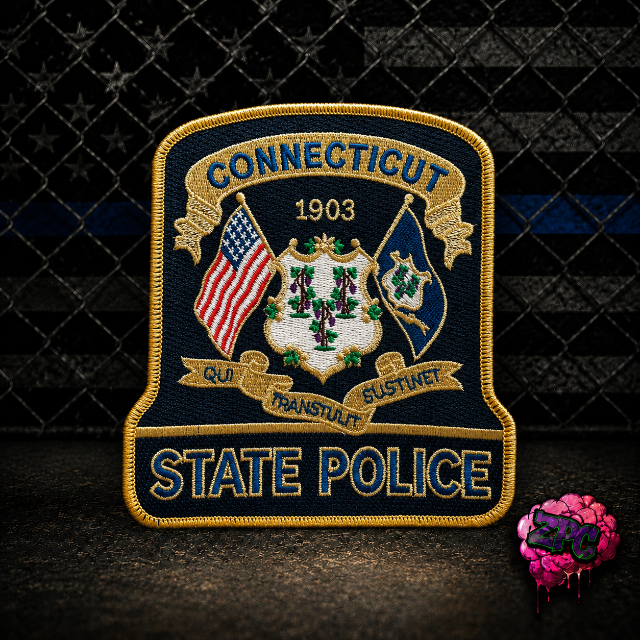 CSP - Connecticut State Police Midnight Warriors Edition Patch