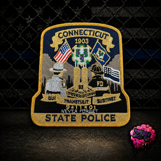 CSP - Connecticut State Police 25th Anniversary 9/11 Memorial Patch