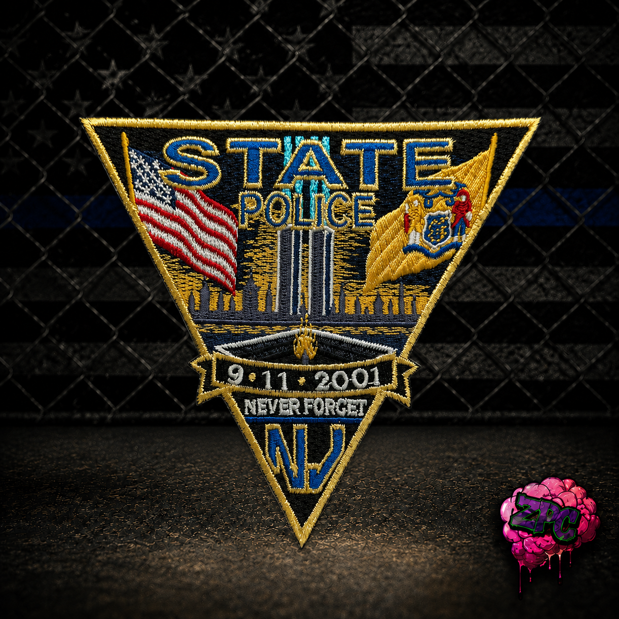 NJSP New Jersey State Police 25th Anniversary Memorial Patch