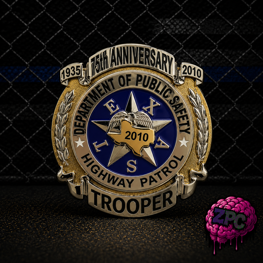 Texas Highway Patrol 75th Anniversary 1935-2010 Trooper Badge