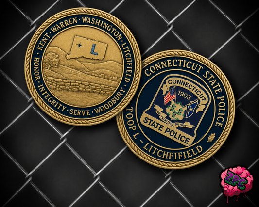 CSP: Connecticut State Police Troop L Litchfield Coin