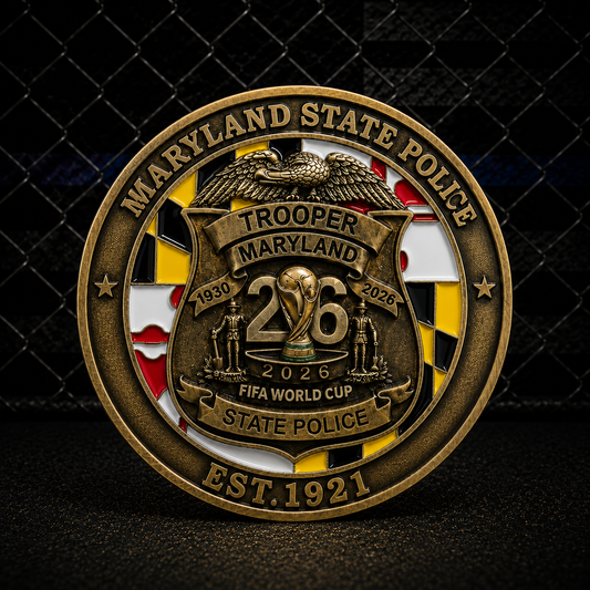 Maryland State Police 2026 FIFA World Cup Commemorative Challenge Coin