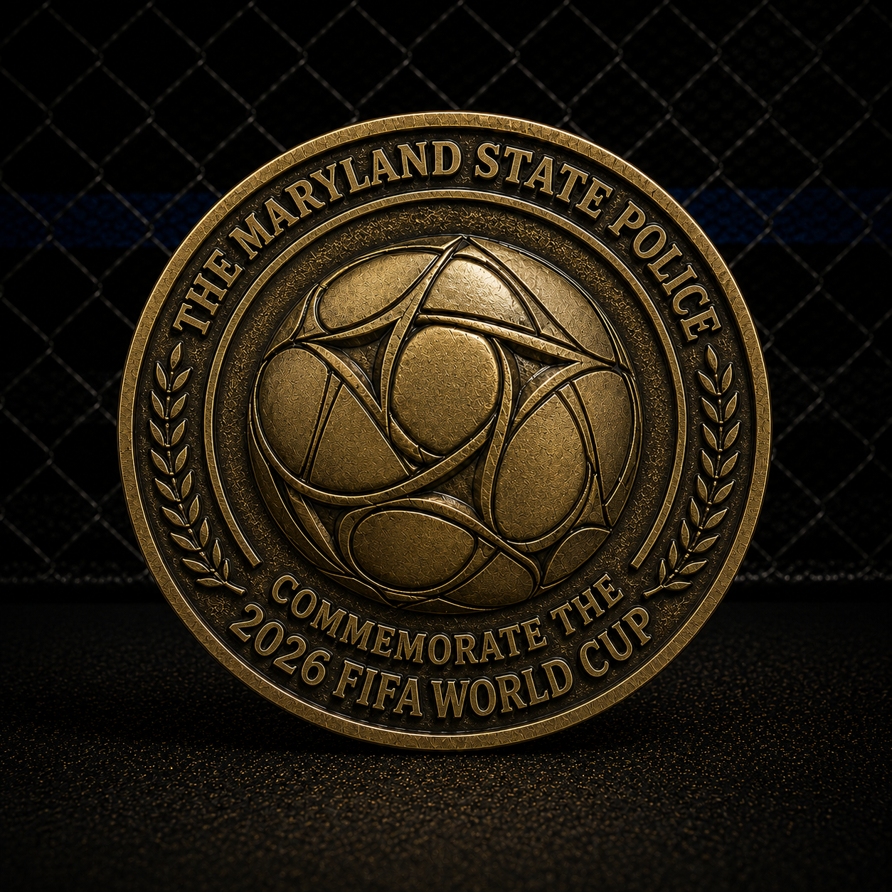 Maryland State Police 2026 FIFA World Cup Commemorative Challenge Coin