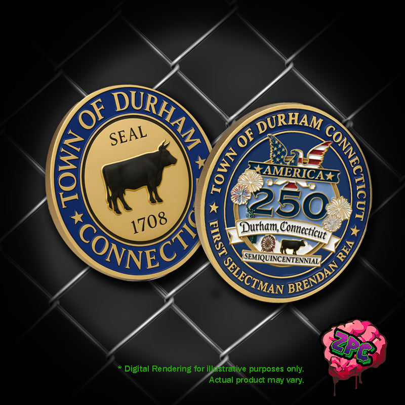 CSP: Town of Durham CT Commemorative 250th Anniversary Founder's Coin