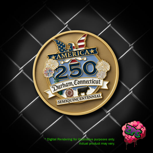 Town of Durham CT Commemorative 250th Anniversary Pin