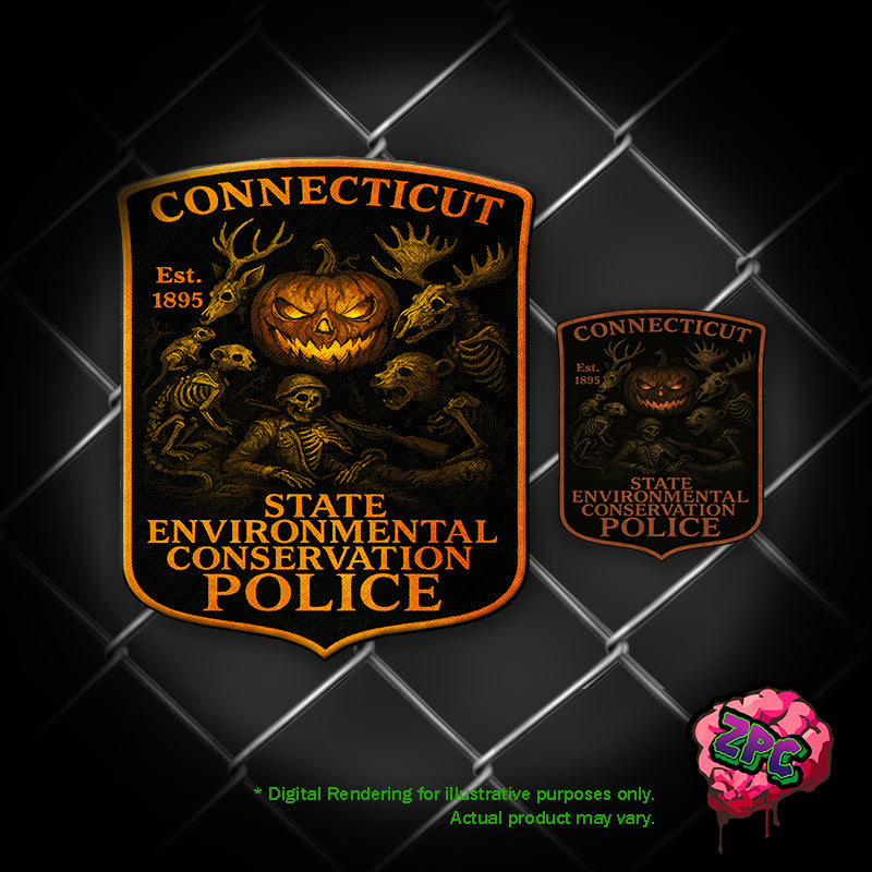 ENCON CONNECTICUT- ENVIRONMENTAL CONSERVATION POLICE- Halloween 2025- Holiday Patch "Fearful Forest Friends"