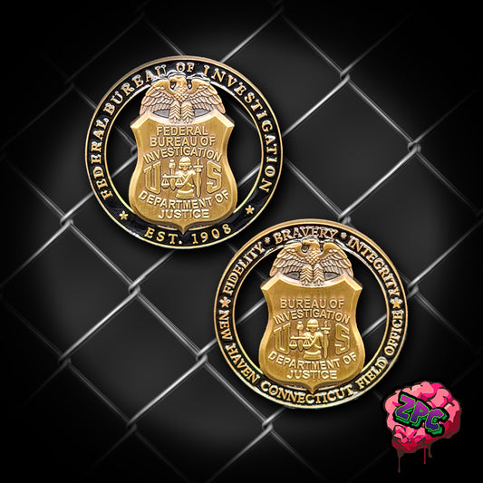 CT - FBI - Federal Bureau of Investigation New Haven Office Challenge Coin