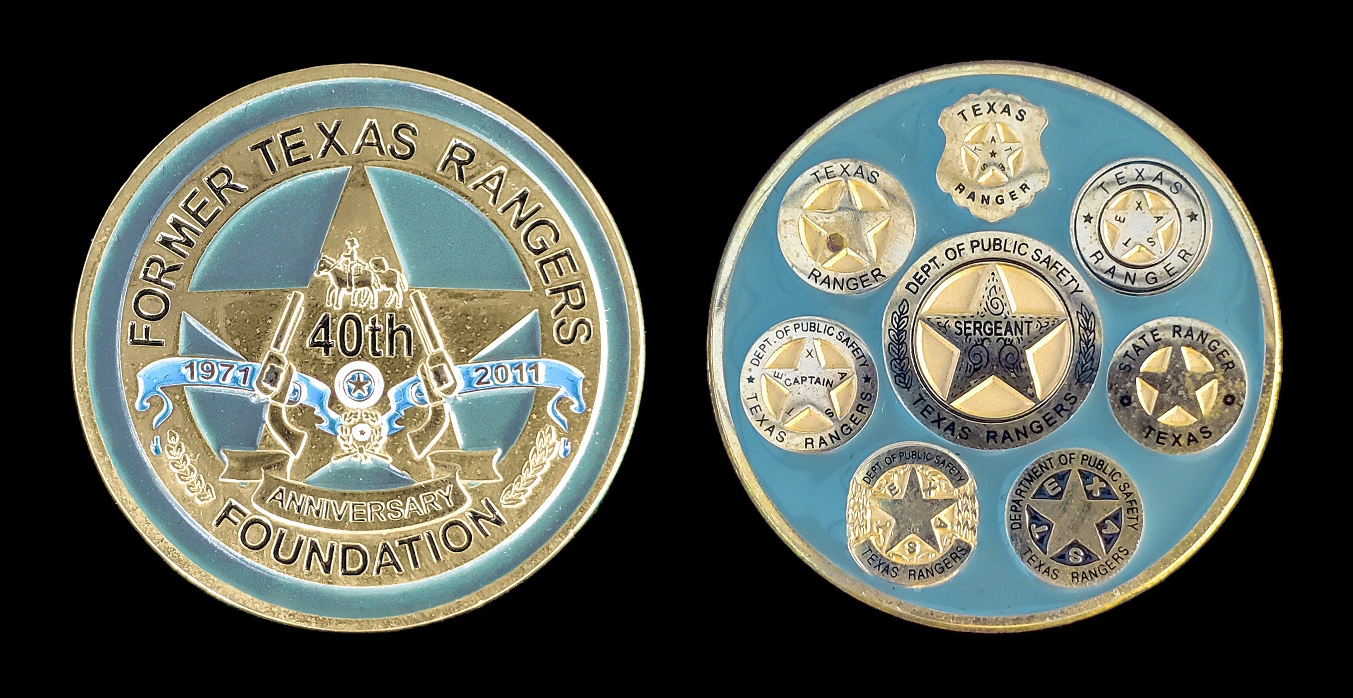TX - Texas Ranger - 40th Anniversary Coin - Former Texas Rangers Found ...