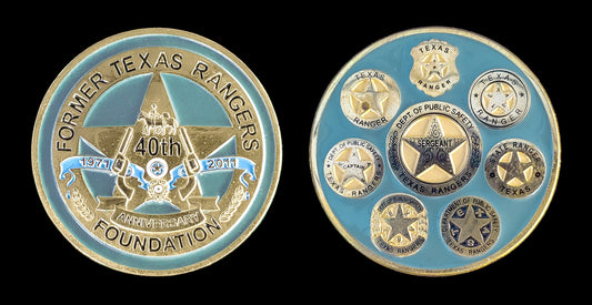 TX - Texas Ranger - 40th Anniversary Coin - Former Texas Rangers Foundation