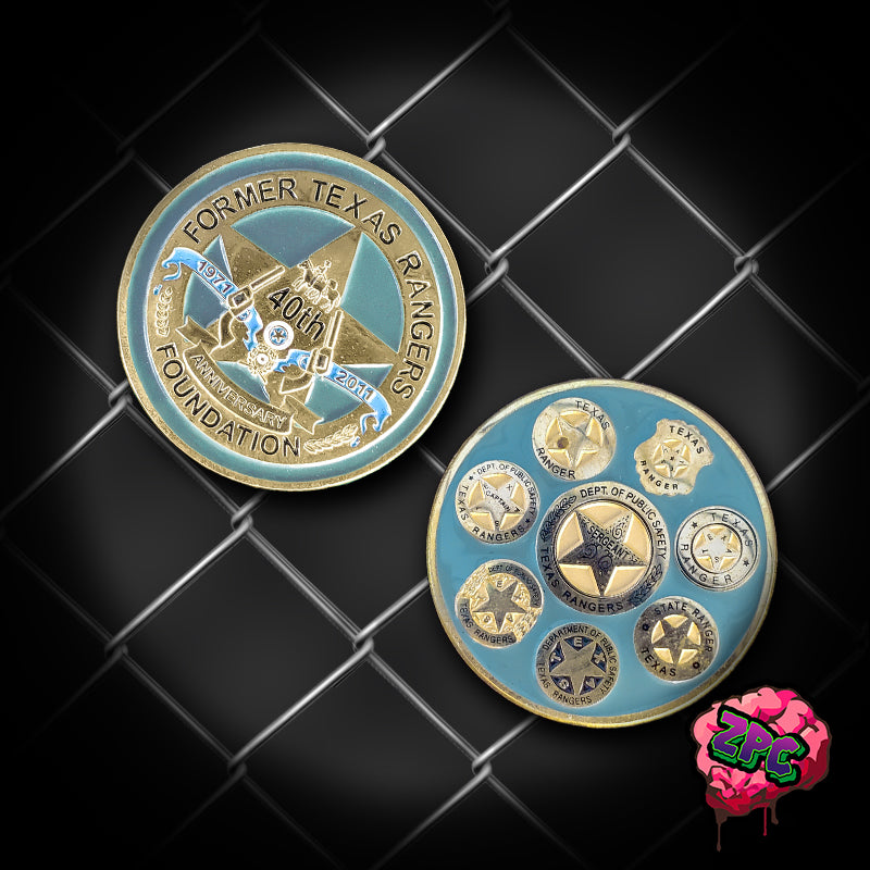 TX - Texas Ranger - 40th Anniversary Coin - Former Texas Rangers Found ...
