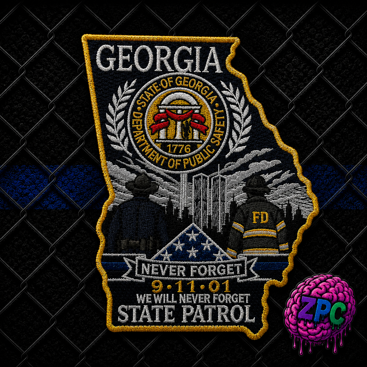 Georgia State Police 9/11 25th Anniversary Memorial Patch