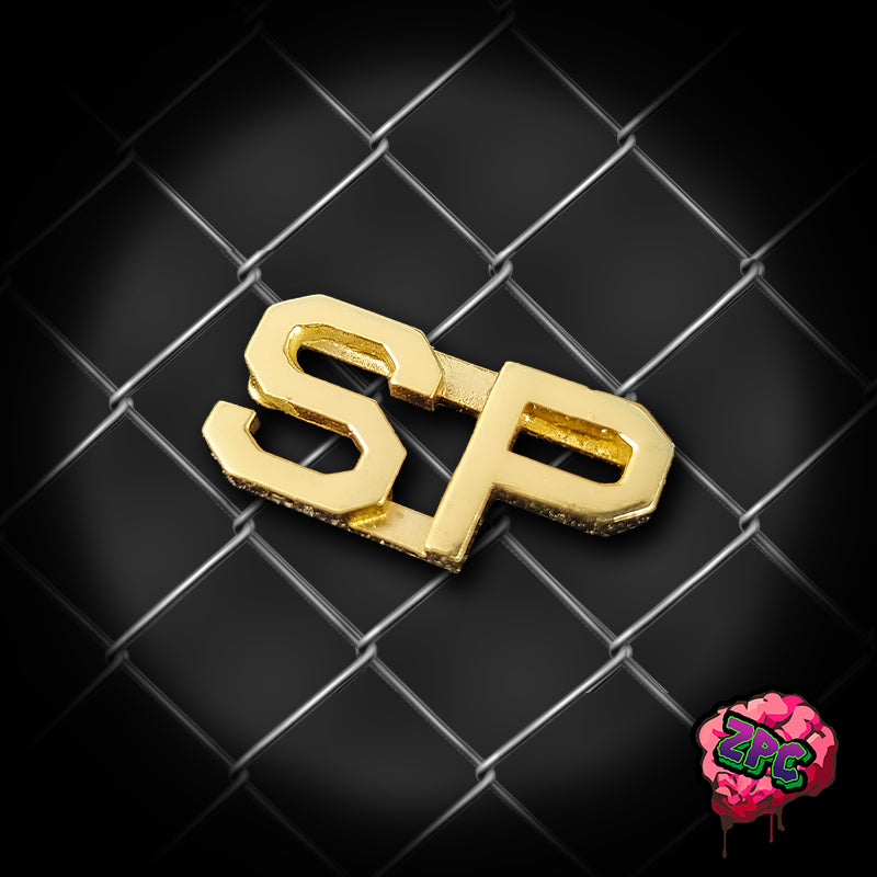 GSP- Georgia State Police - State Patrol Collar SP Initials Pin - Rank Gold