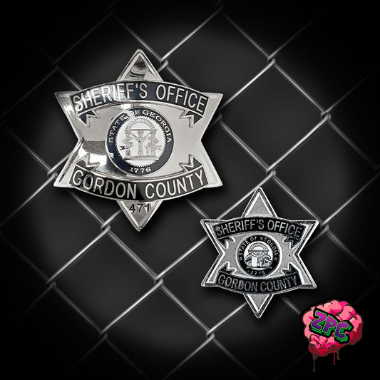 Gordon County GA Sheriff's Office Duty Breast & Wallet Badge