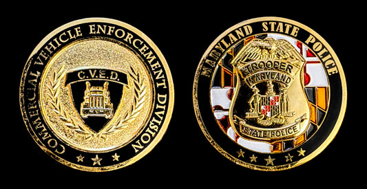 MSP- Maryland State Police- Commercial Vehicle Enforcement Division Coin- CVE - Maryland State Police