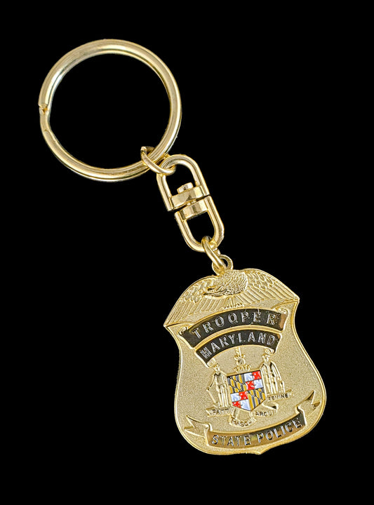 MSP - MARYLAND STATE POLICE KEYCHAIN - RANK OF TROOPER - Maryland State Police