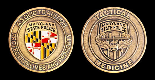 MSP - Maryland State Police - Tactical Medicine Challenge Coin - Maryland State Police