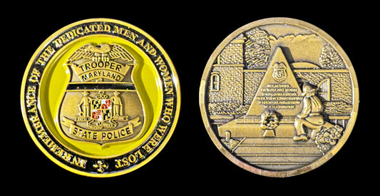 MSP- Maryland State Police Memorial Coin Challenge  - Maryland State Police