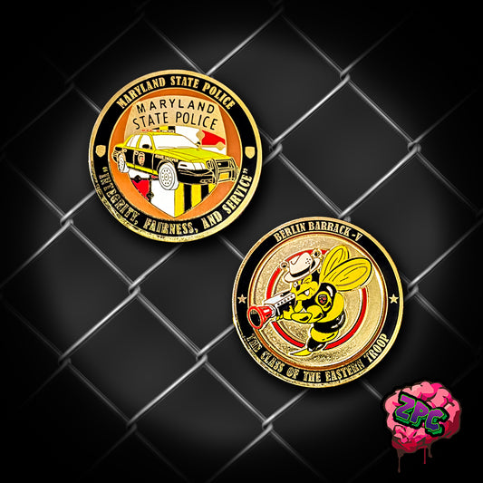 MSP- Maryland State Police Berlin Barrack Challenge Coin - Maryland State Police