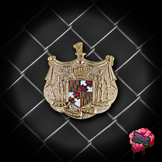 MSP-Maryland State Police Commissioned Officer Collar Brass - Maryland State Police