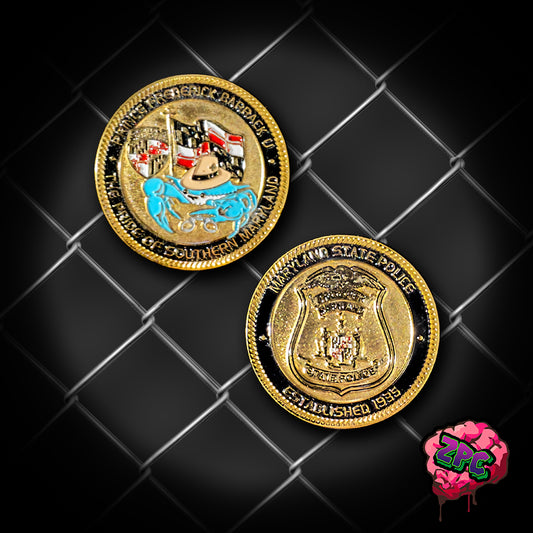 MSP - Maryland State Police -  Prince Frederick Barrack Challenge Coin - Maryland State Police