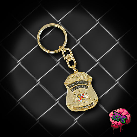 MSP - MARYLAND STATE POLICE KEYCHAIN - RANK OF TROOPER - Maryland State Police