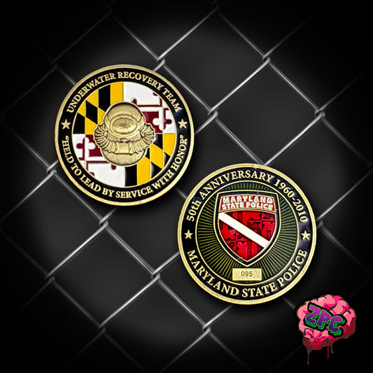 Maryland State Police - Underwater Recovery Team 50th Anniversary Coin -MSP