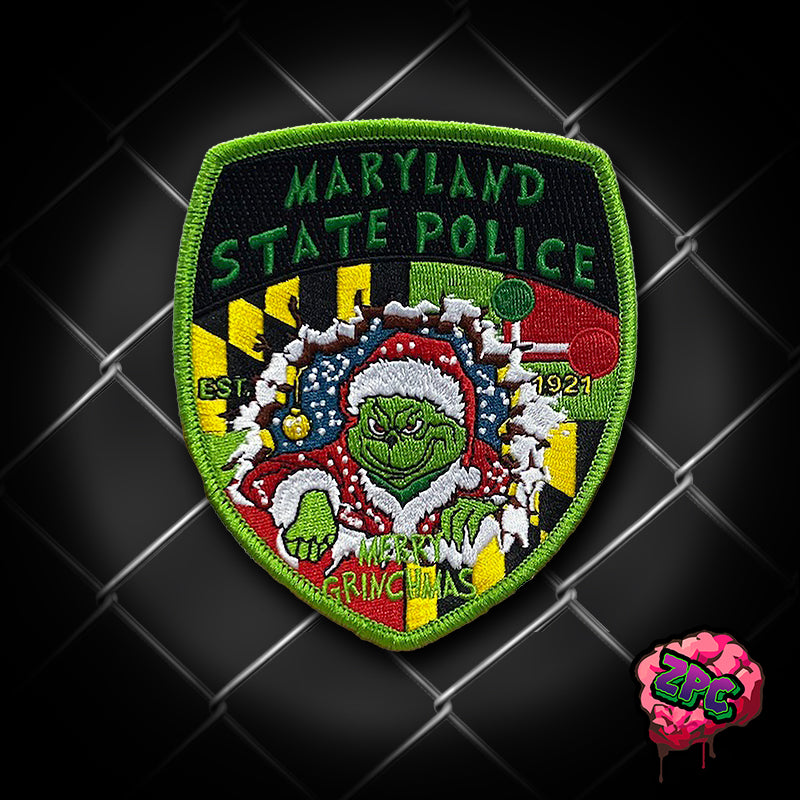 MSP - Maryland State Police 2024 Christmas Grinchmas Patch