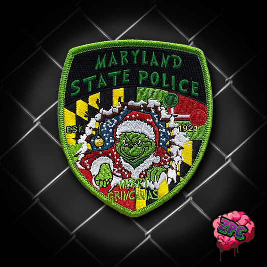 MSP - Maryland State Police 2024 Christmas Grinchmas Patch