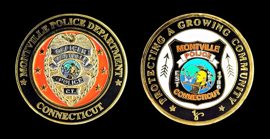 CT-MPD - Montville CT Police Department Challenge Coin