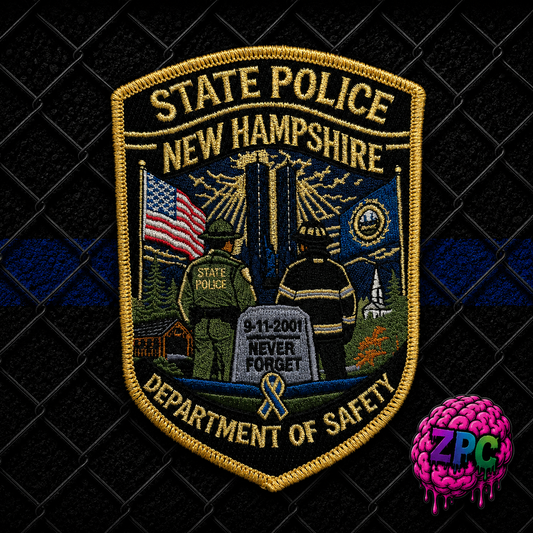New Hampshire State Police 9/11 25th Anniversary Memorial Patch
