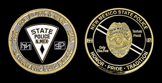 NM - New Mexico State Police - NMSP - 75th Anniversary Coin- New Mexico State Police