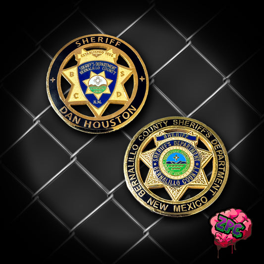 NM- New Mexico Sheriff Dan Houston Coin - Bernalillo County NM Sheriff's Department