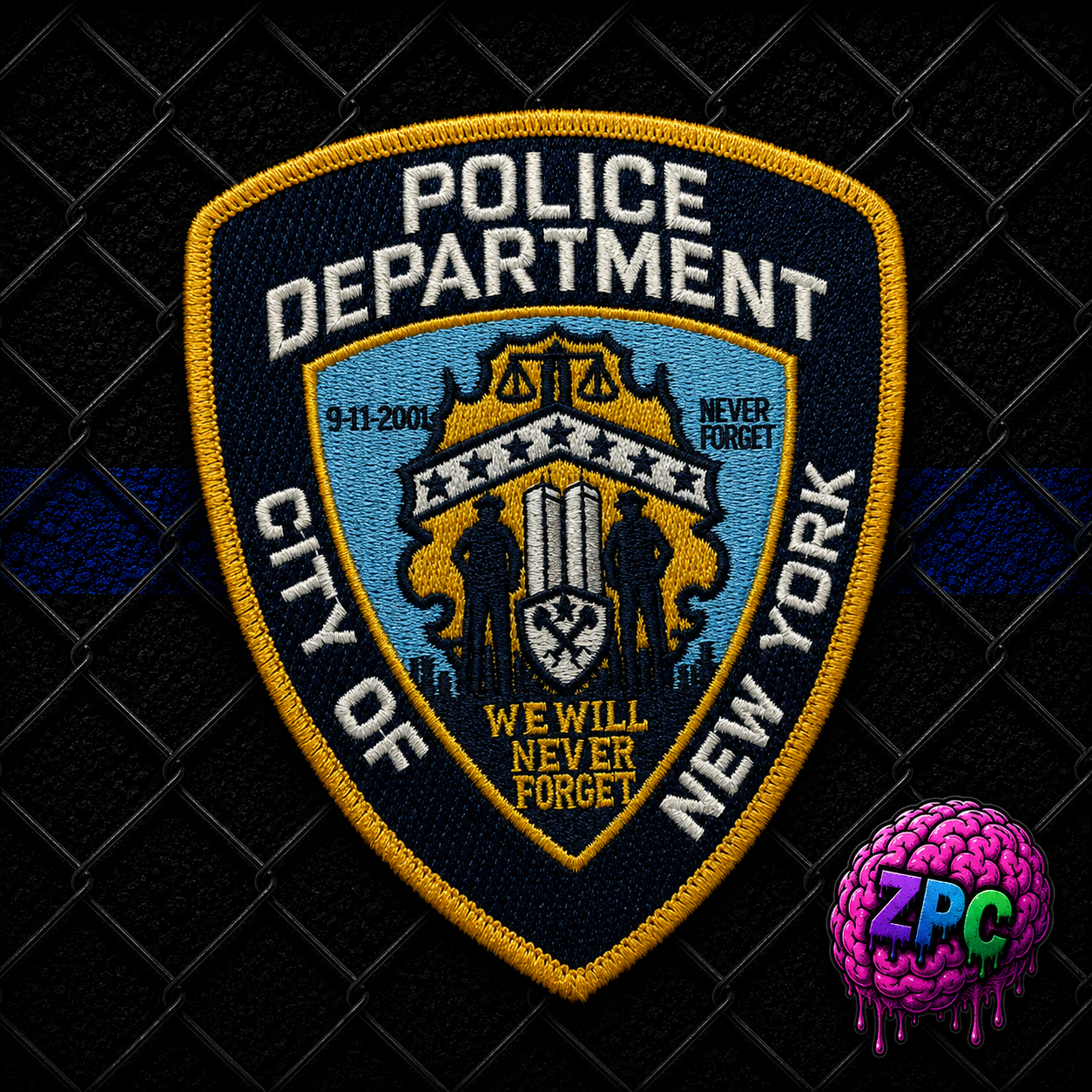 NYPD 9/11 25th Anniversary Memorial Patch