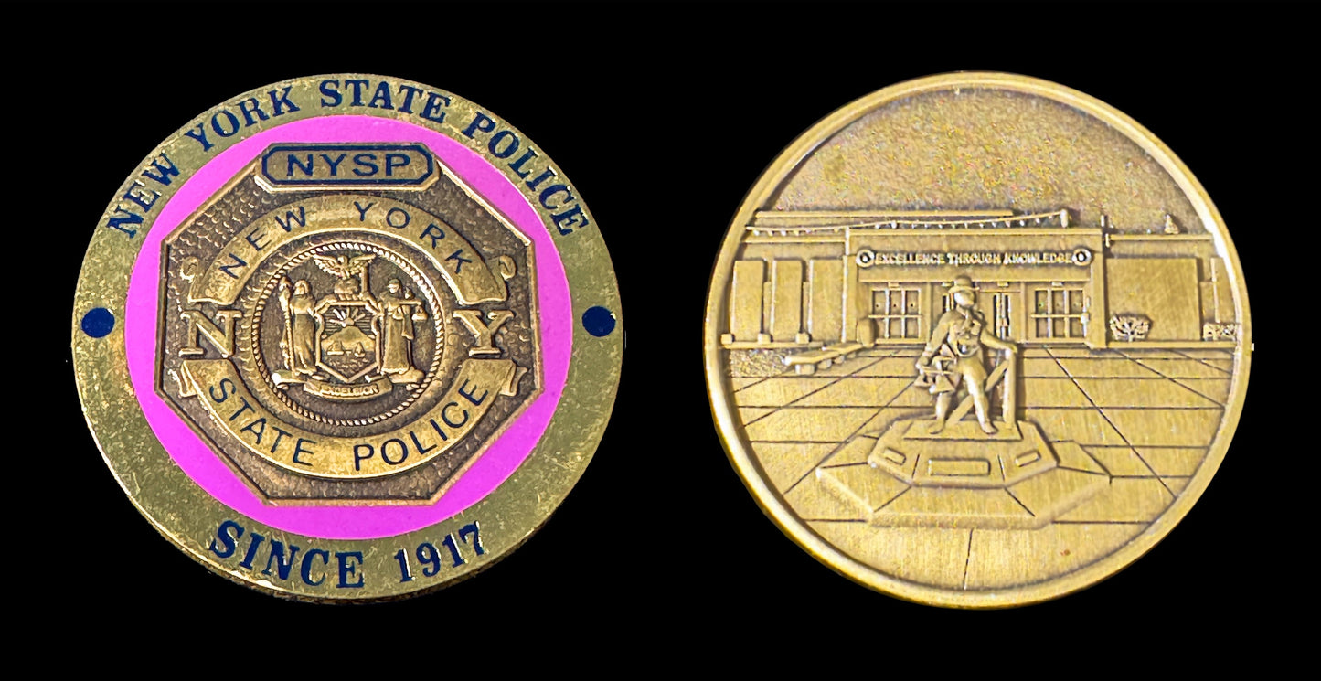 NY- NYSP - New York State Police Heritage Coin Emblem Coin in True Purple- New York State Police