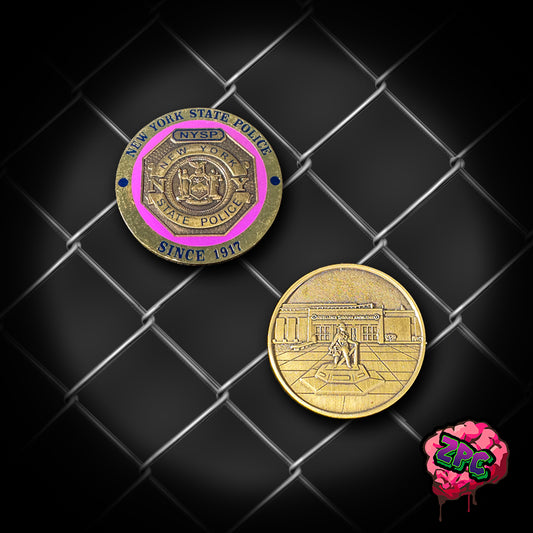 NY- NYSP - New York State Police Heritage Coin Emblem Coin in True Purple- New York State Police