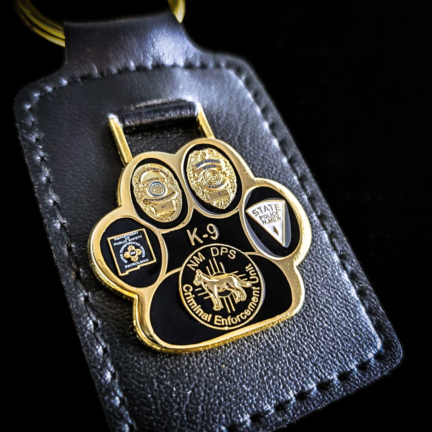 NMSP- New Mexico State Police K-9 Unit Keychain - New Mexico State Police