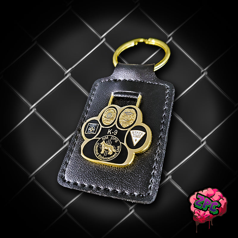 NMSP- New Mexico State Police K-9 Unit Keychain - New Mexico State Police