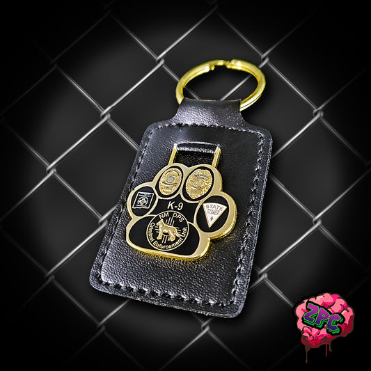 NMSP- New Mexico State Police K-9 Unit Keychain - New Mexico State Police