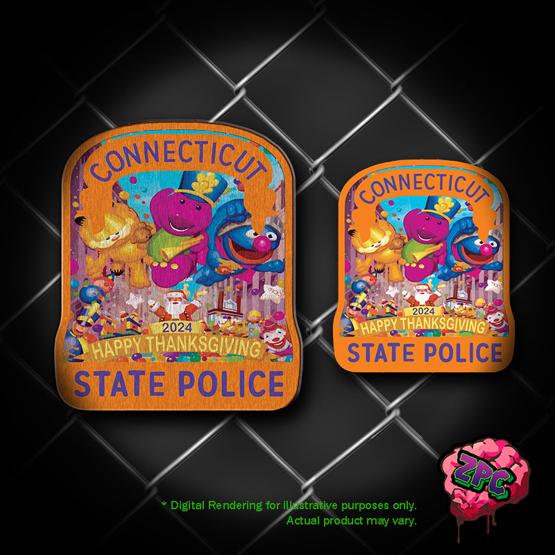 CSP- CONNECTICUT STATE POLICE- Thanksgiving- CSP 2024 Holiday Patch- "Turkey Day Holiday Parade"