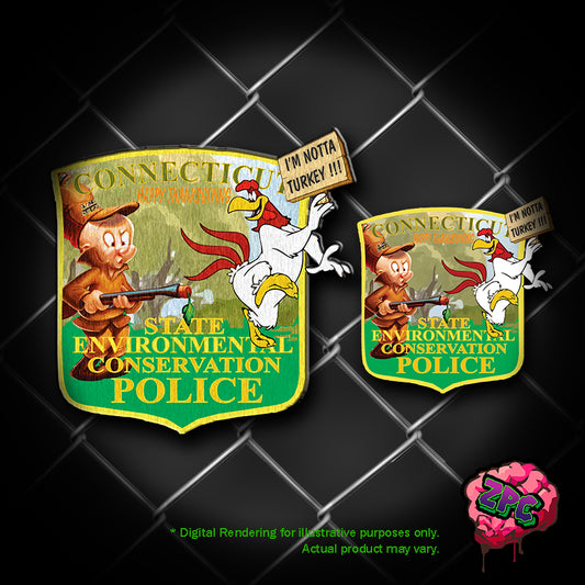 CT- ENCON POLICE -Thanksgiving- CT ENCON Holiday Patch- "Huntin' Turkeys"