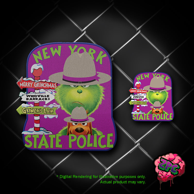 NYSP New York State Police 2024 Christmas Grinch  Crossroads