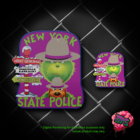 NYSP New York State Police 2024 Christmas Grinch  Crossroads