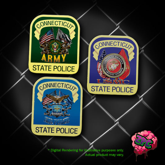 CSP 2024 Military Appreciation - Armed Forces Division Patches- Army, Marine Corps, Air Force