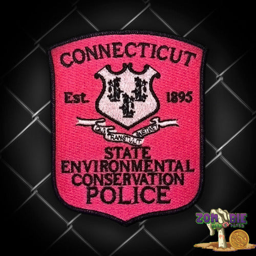 CT - ENCON POLICE CONNECTICUT - Breast Cancer Awareness- Support Patch- "Pink-Out"