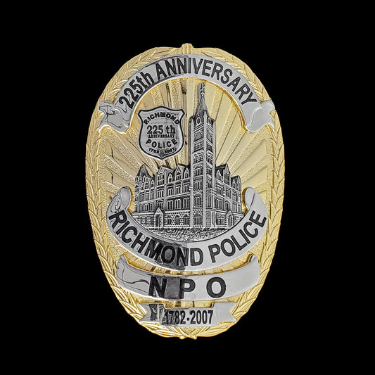 VA- Richmond Police Va. 225th Anniversary Badge - Richmond VA Police Department